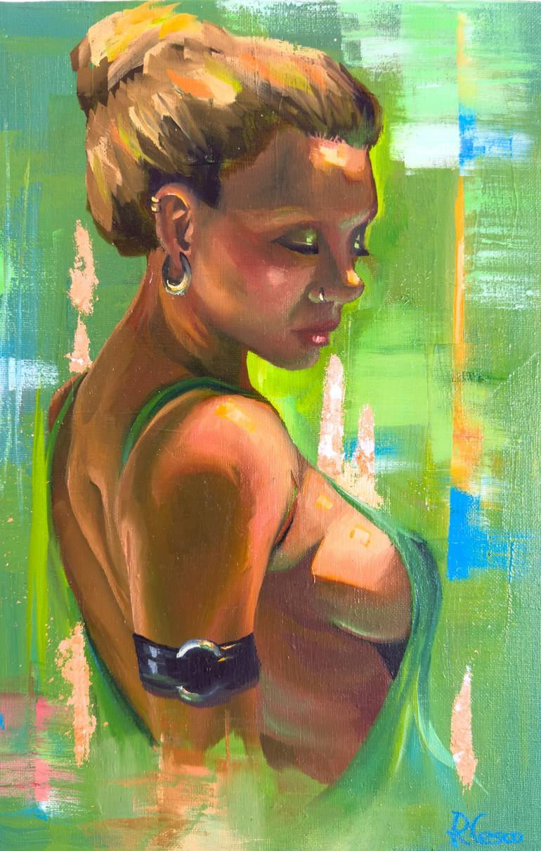 Original Abstract Women Paintings by Raphael Cesco