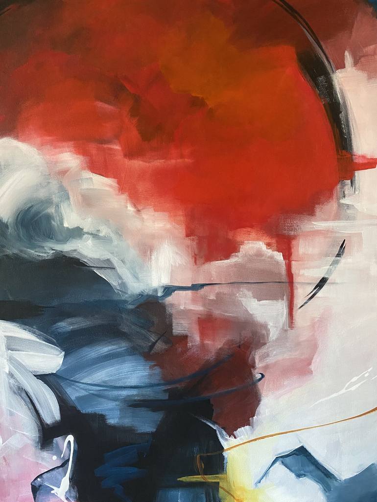 Original Abstract Expressionism Abstract Painting by Wendy Weberink