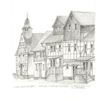 Original Black & White Architecture Drawings by Natascha Peters