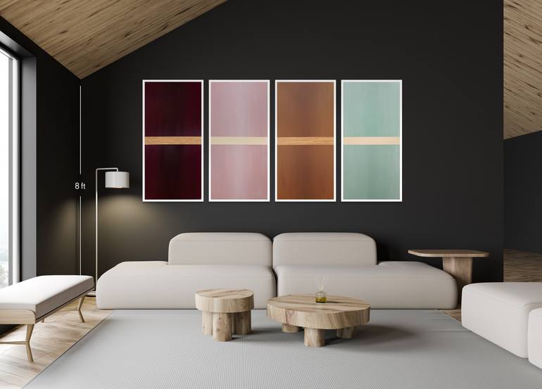 Original Color Field Painting Abstract Mixed Media by Victoria Colt