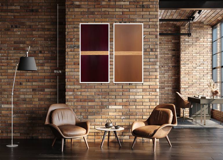 Original Color Field Painting Abstract Mixed Media by Victoria Colt