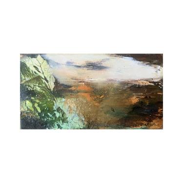 Original Abstract Landscape Mixed Media by Lara Mellon