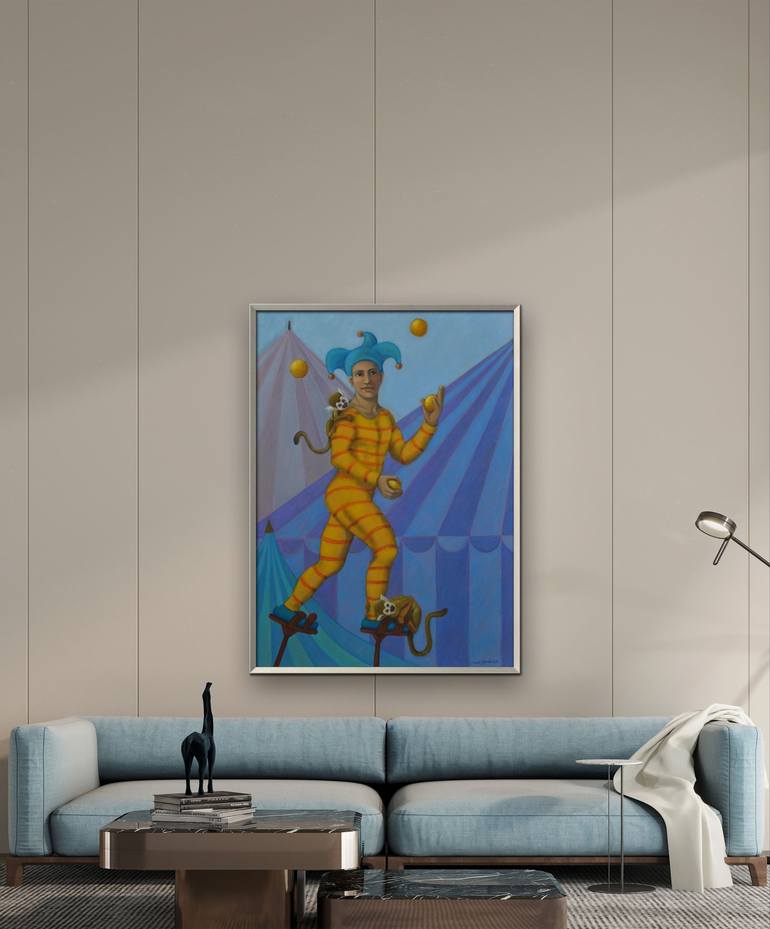 Original Figurative Performing Arts Painting by Diego Mendonça