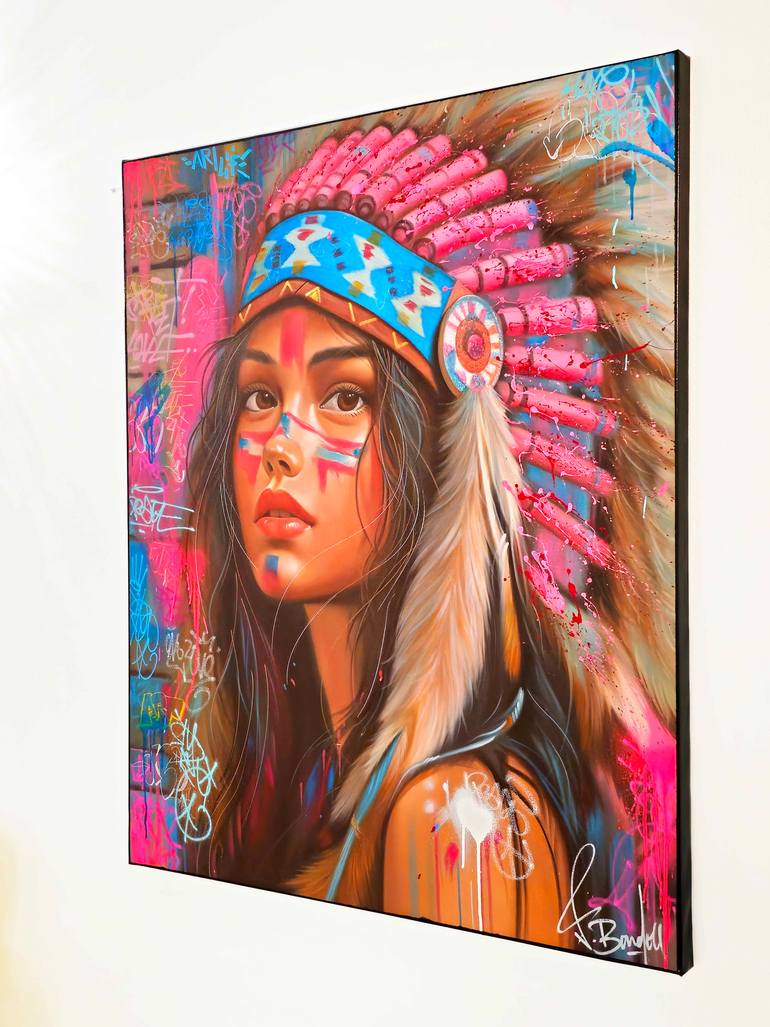 Original Street Art Abstract Painting by Vincent Bardou