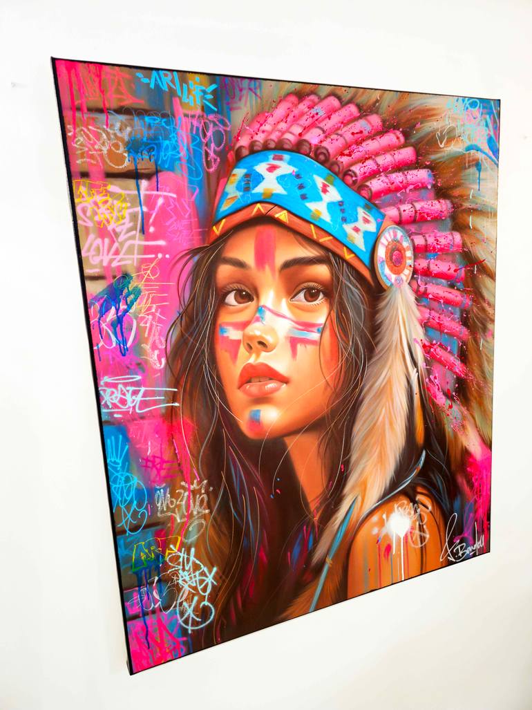 Original Street Art Abstract Painting by Vincent Bardou