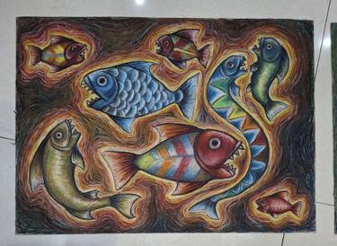 Original Figurative Animal Painting by Ismed Harryadi