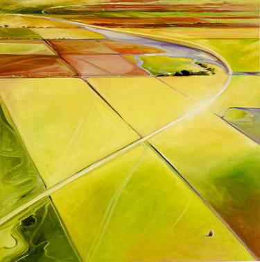 Original Aerial Painting by Francene Christianson