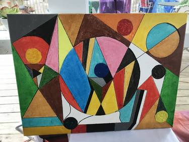 Original Algorithmic Geometric Paintings by Robert Wetmore