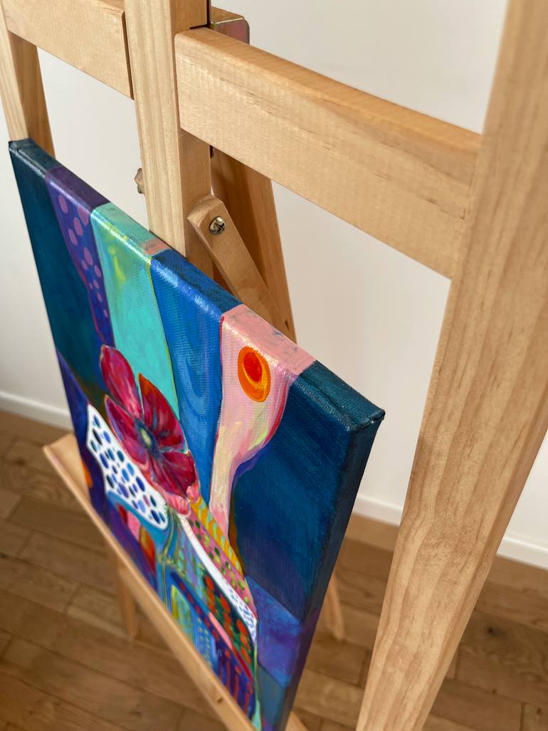 Original Abstract Expressionism Botanic Painting by Marina Mark