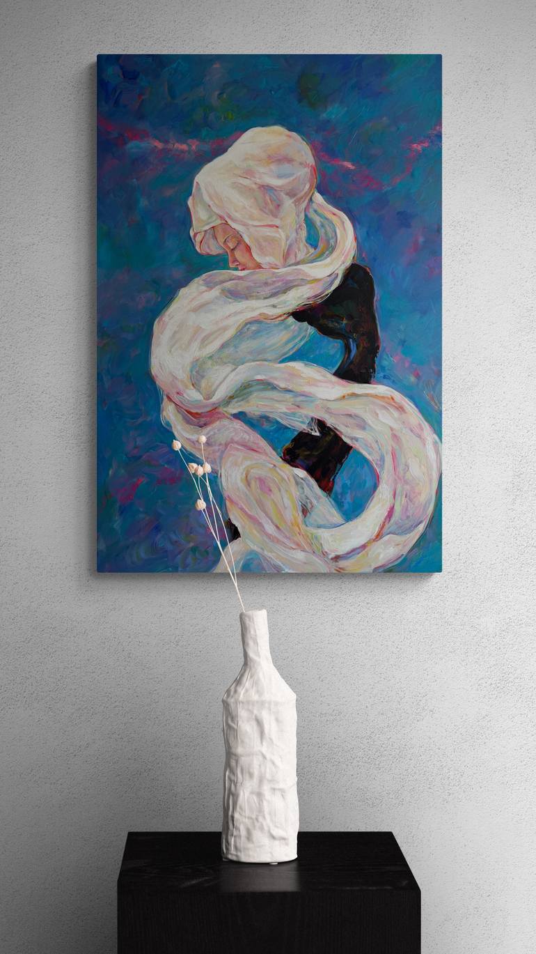 Original Abstract Expressionism People Painting by Marina Mark