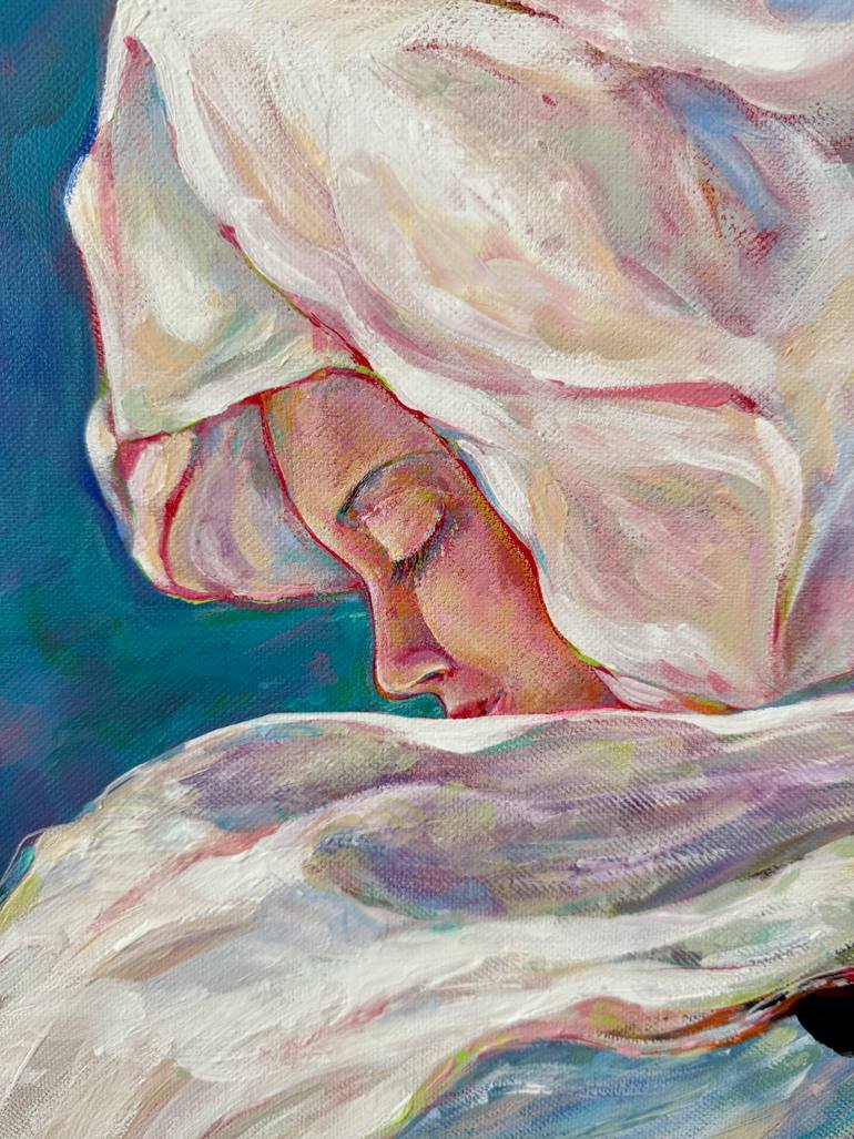 Original Abstract Expressionism People Painting by Marina Mark