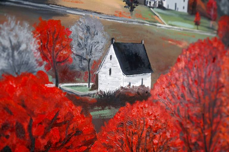 Original Figurative Landscape Painting by Yurii Kozlov