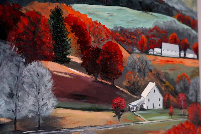 Original Figurative Landscape Painting by Yurii Kozlov