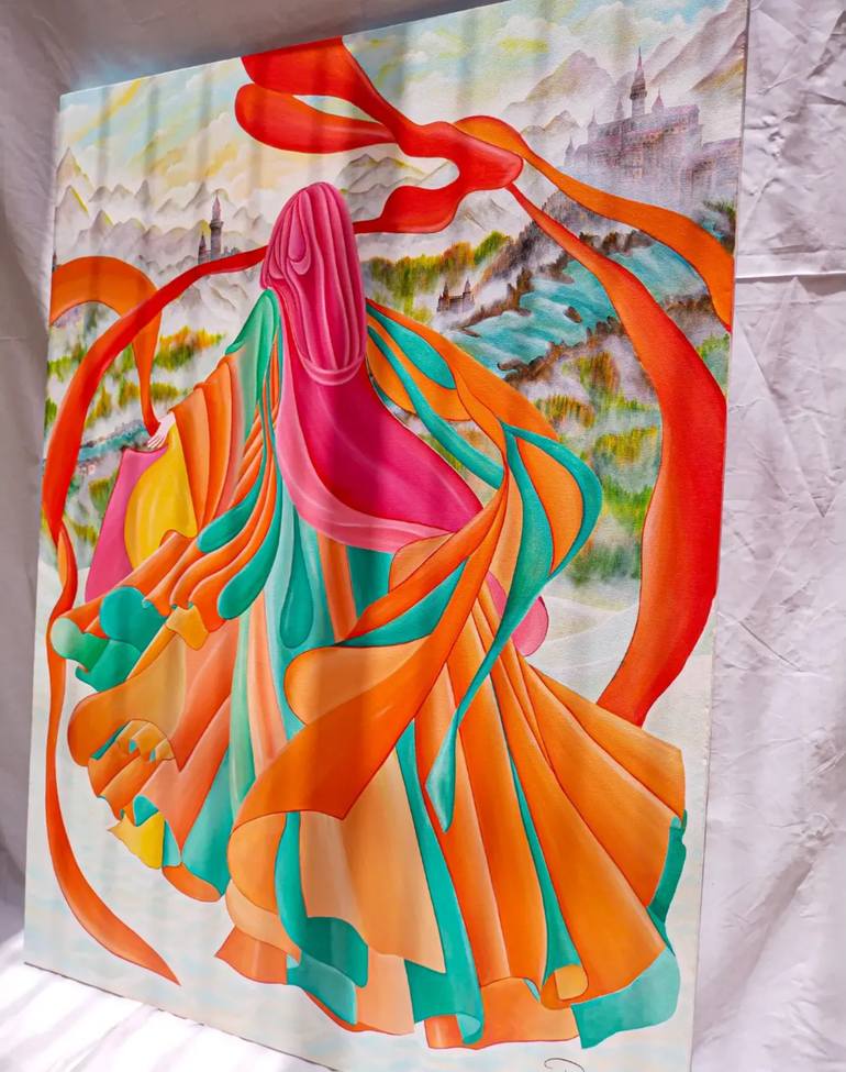 Original Modernism Body Painting by Arshi Rana