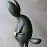 Paprika bronze fox sculpture