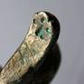 Fox bronze sculpture detail