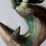 Bronze fox sculpture