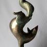 Bronze fox sculpture
