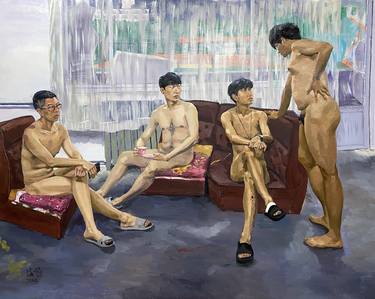 Original Contemporary Nude Paintings by Haipeng Qin