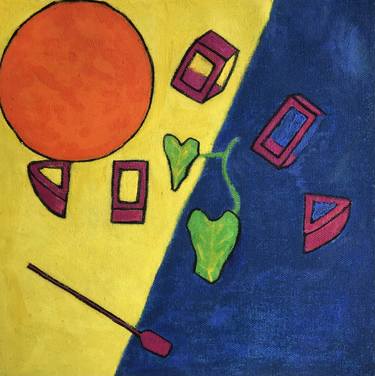 Original Abstract Expressionism Abstract Painting by Della Antony
