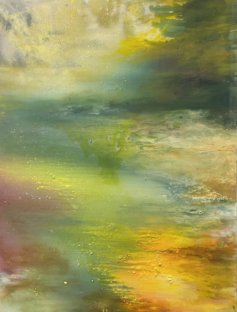 Original Abstract Expressionism Water Painting by Susanne Pohlmann