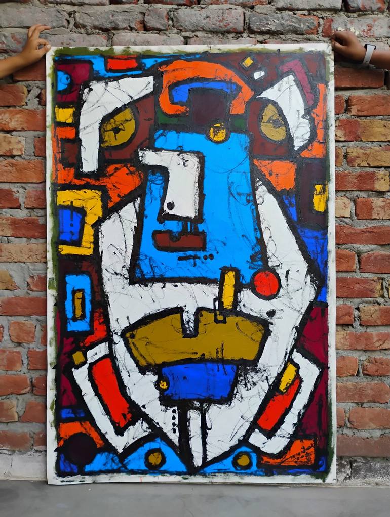 Original Portraiture Pop Culture/Celebrity Painting by Ajay Azad
