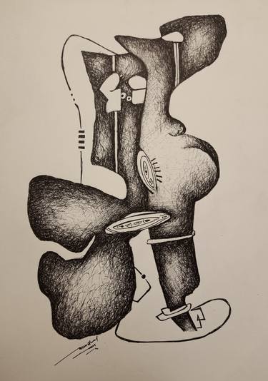 Original Contemporary Body Drawings by Ajay Azad