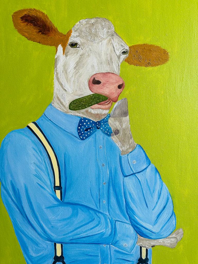 Original Pop Art Animal Painting by Maryna Korolchuk
