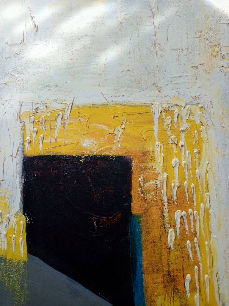 Original Algorithmic Abstract Painting by Elaine Wrogemann