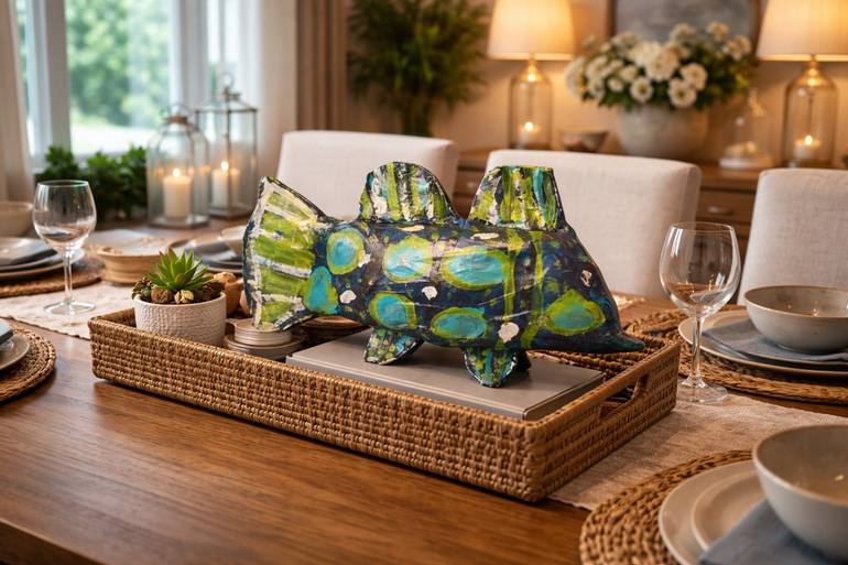 Original Abstract Expressionism Animal Sculpture by Elaine Wrogemann