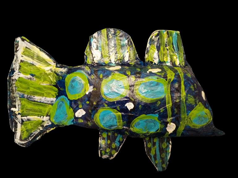 Original Abstract Expressionism Animal Sculpture by Elaine Wrogemann