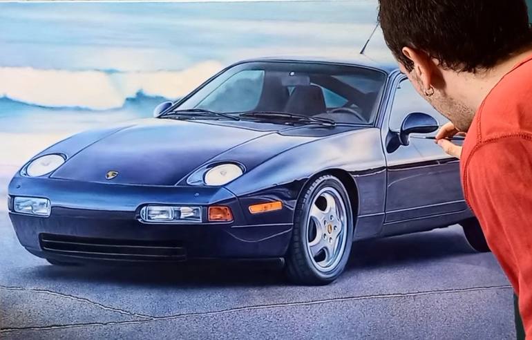 Original Contemporary Car Painting by Sergio Rivera Martínez