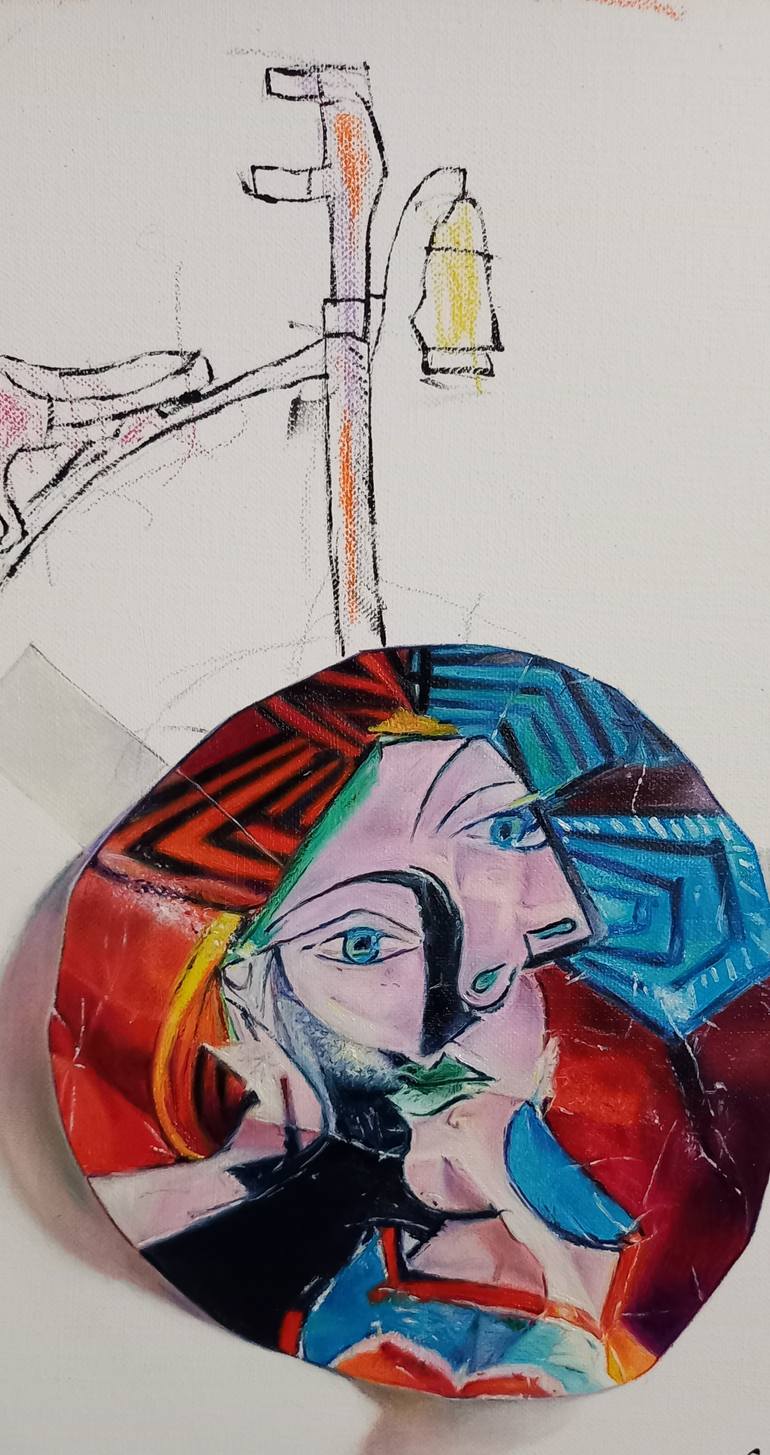 Original Abstract Expressionism Pop Culture/Celebrity Painting by Sergio Rivera Martínez