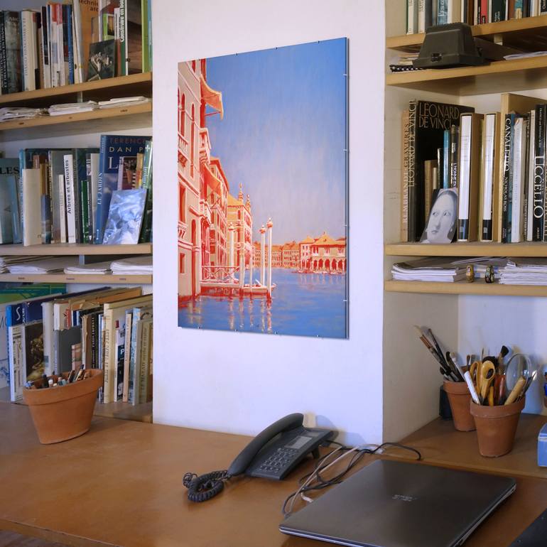 Original Figurative Cities Painting by François Cusson