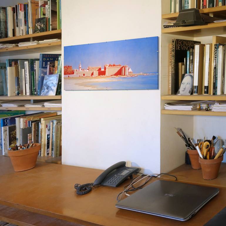 Original Figurative Cities Painting by François Cusson