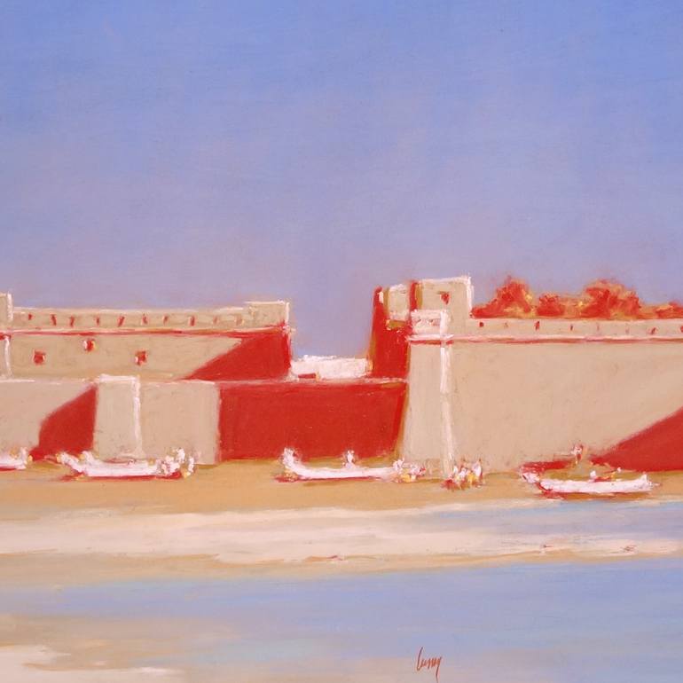 Original Figurative Cities Painting by François Cusson