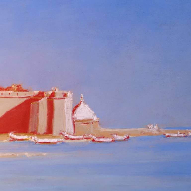 Original Figurative Cities Painting by François Cusson