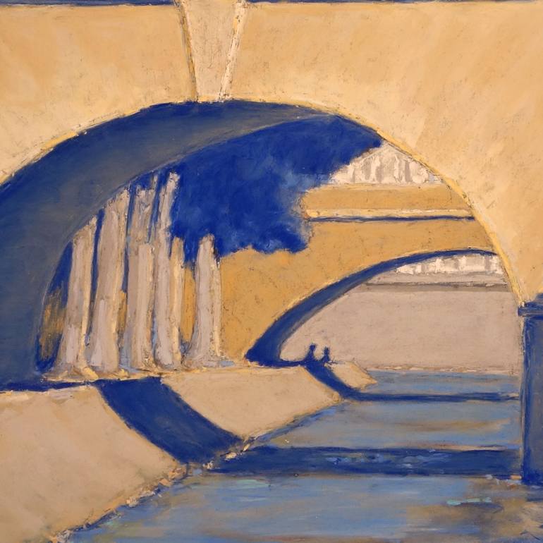 Original Figurative Cities Painting by François Cusson