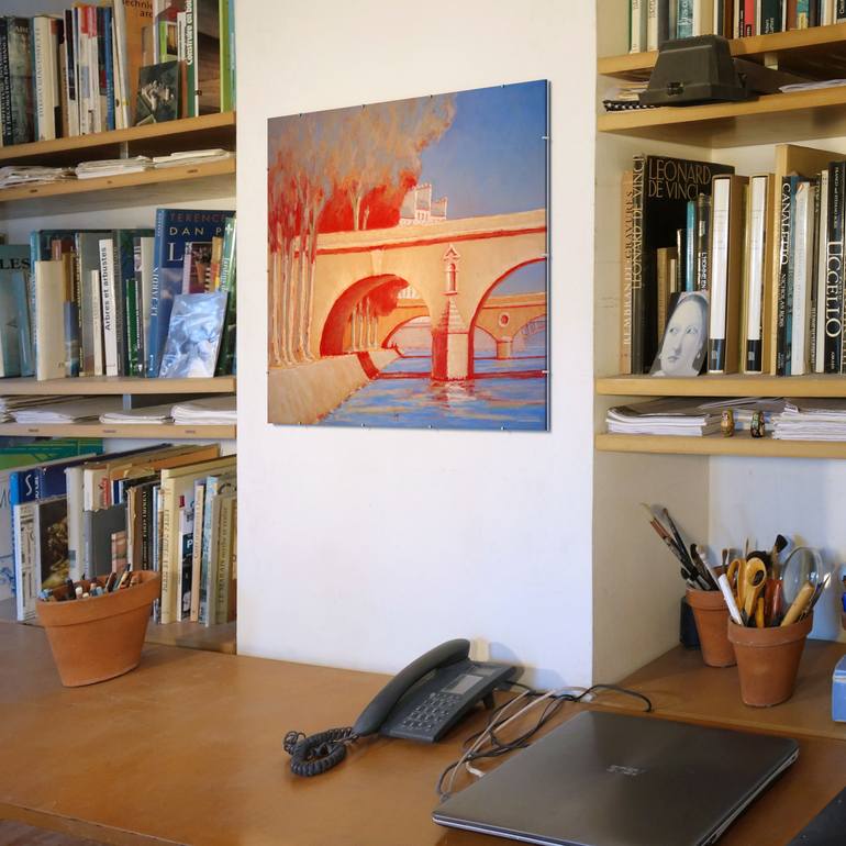 Original Figurative Cities Painting by François Cusson