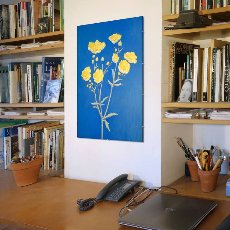 Original Figurative Floral Painting by François Cusson