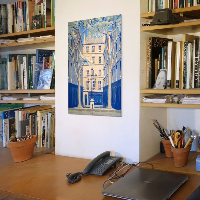 Original Figurative Cities Painting by François Cusson