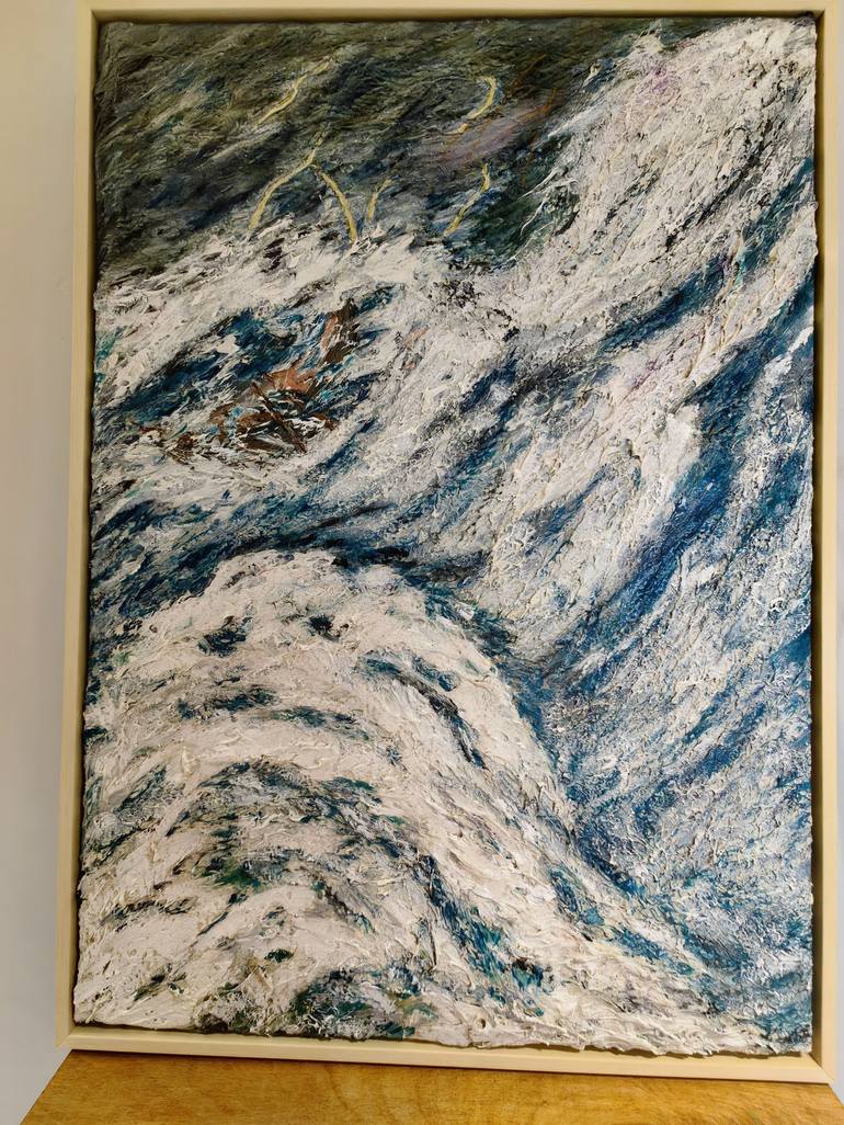 Original Impressionism Seascape Painting by Alena GIUNDIUZ