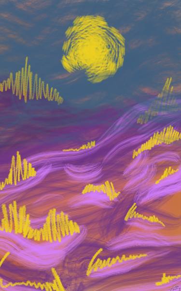 Original Abstract Expressionism Abstract Digital by Zeynep Sari