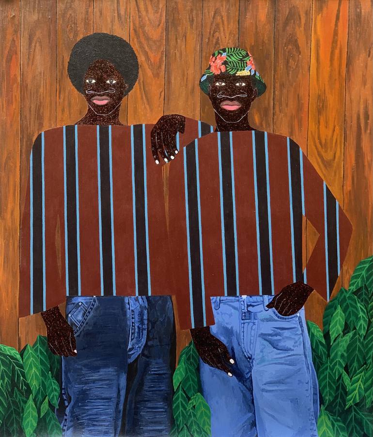 Print of Abstract Expressionism People Paintings by Akinshola Akintomide