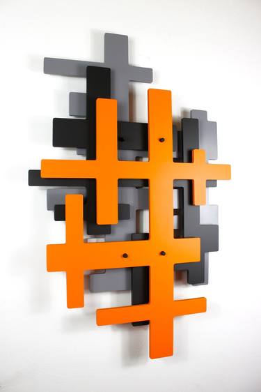 Original Geometric Abstract Sculpture by Kurt Palmquist