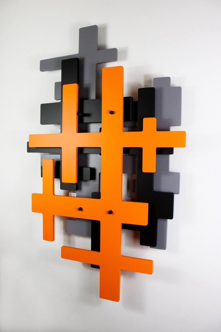 Original Geometric Abstract Sculpture by Kurt Palmquist