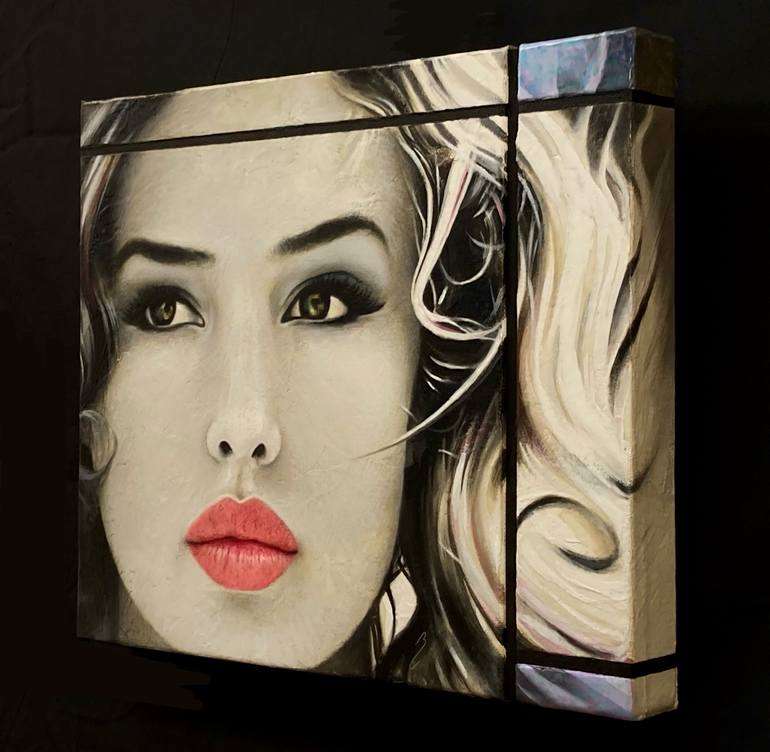Original Pop Art Women Painting by Bruno Capolongo