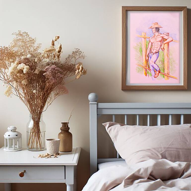 Original Contemporary Body Drawing by Kairat Zhunus