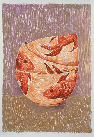 Original Abstract Expressionism Still Life Drawings by Rushati Chowdhury