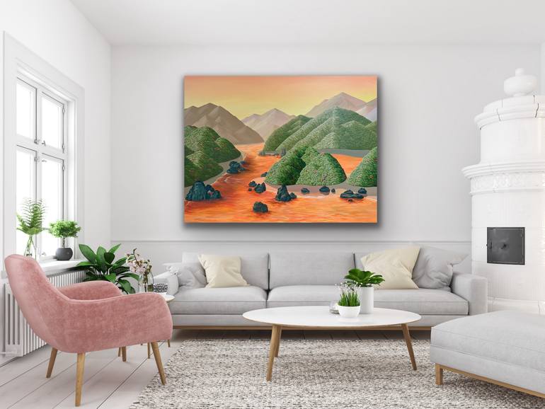 Original Contemporary Landscape Painting by Wondeuk Cho